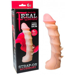 Насадка REAL STANDART, L 160 мм D 33 мм, киберкожа арт. 865103 Насадка REAL STANDART, L 160 мм D 33 мм, киберкожа арт. 865103