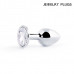 SILVER PLUG SMALL (втулка анальная) цвет кристалла бесцветный, L 72 мм, D 28 мм, вес 50 г, арт. SS-01 SILVER PLUG SMALL (втулка анальная) цвет кристалла бесцветный, L 72 мм, D 28 мм, вес 50 г, арт. SS-01