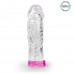 Насадка закрытая с вибрацией CRYSTAL SLEEVE VIBE, L 130 мм D 21 мм арт. EE-10033 Насадка закрытая с вибрацией CRYSTAL SLEEVE VIBE, L 130 мм D 21 мм арт. EE-10033