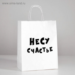 ПАКЕТ ПОДАРОЧНЫЙ НЕСУ СЧАСТЬЕ 24х14х30 см, арт. 4773953 ПАКЕТ ПОДАРОЧНЫЙ НЕСУ СЧАСТЬЕ 24х14х30 см, арт. 4773953