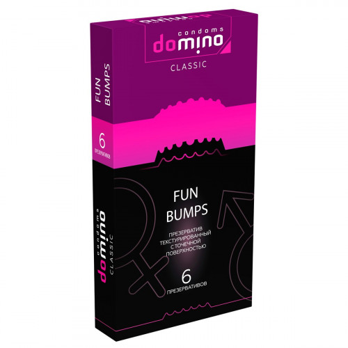 ПРЕЗЕРВАТИВЫ DOMINO CLASSIC FUN BUMPS 6 штук ПРЕЗЕРВАТИВЫ DOMINO CLASSIC FUN BUMPS 6 штук