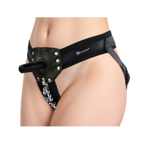 ПОЯС GLAMUR BLACK с 2-мя насадками D 40 мм, L 145 мм и  D 42 мм, L 182 мм, арт. 330803