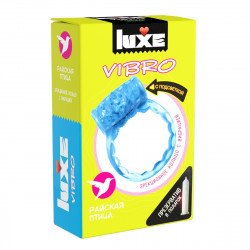 ВИБРОКОЛЬЦО LUXE VIBRO РАЙСКАЯ ПТИЦА + ПРЕЗЕРВАТИВ ВИБРОКОЛЬЦО LUXE VIBRO РАЙСКАЯ ПТИЦА + ПРЕЗЕРВАТИВ