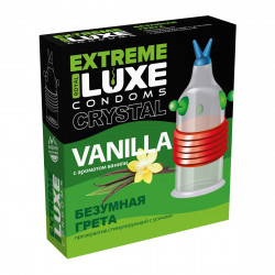 ПРЕЗЕРВАТИВ LUXE EXTREME БЕЗУМНАЯ ГРЕТА (ВАНИЛЬ) 1 штука ПРЕЗЕРВАТИВ LUXE EXTREME БЕЗУМНАЯ ГРЕТА (ВАНИЛЬ) 1 штука