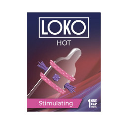 НАСАДКА СТИМУЛИРУЮЩАЯ SITABELLA LOKO HOT с возбуждающим эффектом, арт. 1456