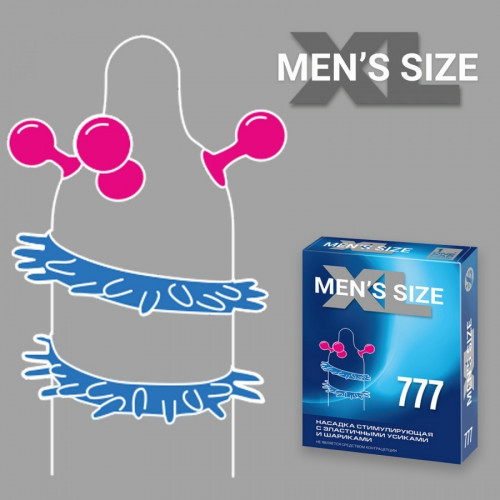 НАСАДКА СТИМУЛИРУЮЩАЯ SITABELLA MEN SIZE 777 арт. 1447 НАСАДКА СТИМУЛИРУЮЩАЯ SITABELLA MEN SIZE 777 арт. 1447
