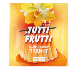 Интимный гель TUTTI-FRUTTI ванильный пудинг 4 г арт. LB-30022t Интимный гель TUTTI-FRUTTI ванильный пудинг 4 г арт. LB-30022t