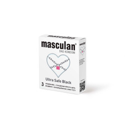 ПРЕЗЕРВАТИВЫ MASCULAN 4 ULTRA SAFE BLACK № 3 (УЛЬТРАПРОЧНЫЕ) 3 шт. ПРЕЗЕРВАТИВЫ MASCULAN 4 ULTRA SAFE BLACK № 3 (УЛЬТРАПРОЧНЫЕ) 3 шт.