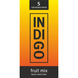 ПРЕЗЕРВАТИВЫ INDIGO FRUITMIX № 5 (ФРУКТОВЫЙ МИКС С АРОМАТОМАМИ), 5 штук ПРЕЗЕРВАТИВЫ INDIGO FRUITMIX № 5 (ФРУКТОВЫЙ МИКС С АРОМАТОМАМИ), 5 штук