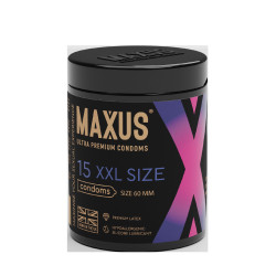 ПРЕЗЕРВАТИВЫ MAXUS XXL № 15 X-EDITION (гладкие, увеличенные) в кейсе, арт. 0901-081 ПРЕЗЕРВАТИВЫ MAXUS XXL № 15 X-EDITION (гладкие, увеличенные) в кейсе, арт. 0901-081