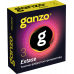 ПРЕЗЕРВАТИВЫ GANZO EXTASE №3 BLACK EDITION (анатомические с точечной и ребристой текстурой), 0701-007