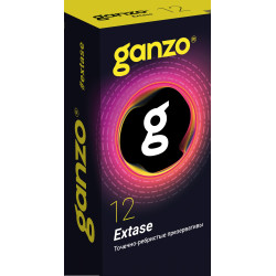 ПРЕЗЕРВАТИВЫ GANZO EXTASE №12 BLACK EDITION (анатомические с точечной и ребристой текстурой), арт. 0701-008 ПРЕЗЕРВАТИВЫ GANZO EXTASE №12 BLACK EDITION (анатомические с точечной и ребристой текстурой), арт. 0701-008
