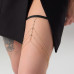 ПОРТУПЕЯ-ПОВЯЗКА ЖЕНСКАЯ НА БЕДРО ДОРОЖКА, цвет белый в золоте, арт. 9424692 ПОРТУПЕЯ-ПОВЯЗКА ЖЕНСКАЯ НА БЕДРО ДОРОЖКА, цвет белый в золоте, арт. 9424692