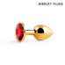 GOLDEN PLUG SMALL (втулка анальная) цвет кристалла красный, L 72 мм, D 28 мм, вес 50г, арт. GS-16 GOLDEN PLUG SMALL (втулка анальная) цвет кристалла красный, L 72 мм, D 28 мм, вес 50г, арт. GS-16