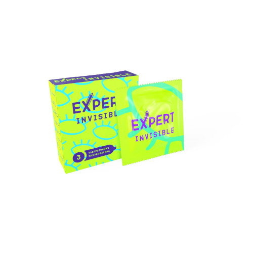ПРЕЗЕРВАТИВЫ EXPERT INVISIBLE № 3 (ОСОБО ТОНКИЕ) NEW, 3 штуки ПРЕЗЕРВАТИВЫ EXPERT INVISIBLE № 3 (ОСОБО ТОНКИЕ) NEW, 3 штуки