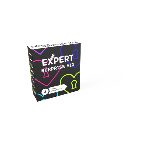 ПРЕЗЕРВАТИВЫ EXPERT SURPRISE MIX № 3 (МИКС), NEW, 3 штуки ПРЕЗЕРВАТИВЫ EXPERT SURPRISE MIX № 3 (МИКС), NEW, 3 штуки