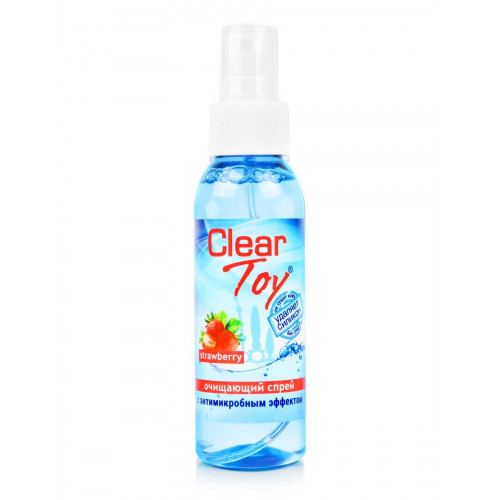 Спрей CLEAR TOY STRAWBERRY очищающий 100 мл арт. LB-14012 маркировка Спрей CLEAR TOY STRAWBERRY очищающий 100 мл арт. LB-14012 маркировка
