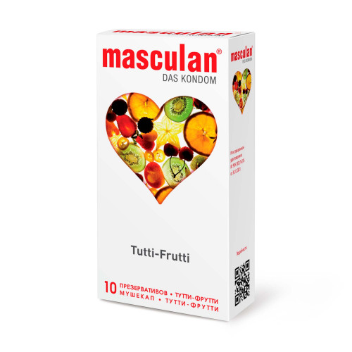 ПРЕЗЕРВАТИВЫ MASCULAN 1 ULTRA №10 (НЕЖНЫЕ С АРОМАТОМ ТУТТИ-ФРУТТИ) 10 штук